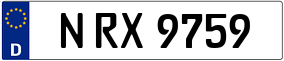 Trailer License Plate